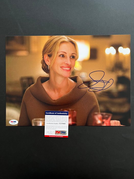 Eat Pray Love - Julia Roberts - Signed in Person - with PSA/DNA Certificate - Autograph photo - No Reserve!