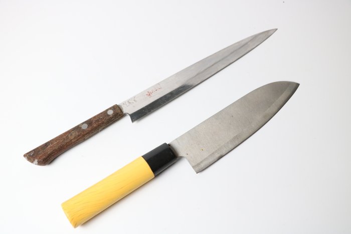 "刀 KATANA"   柳刃 Yanagiba ,  出刃 Deba , - Køkkenkniv - Kitchen knife set - Stål - Japan