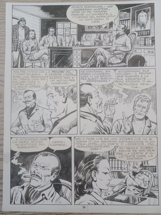 Bignotti, Franco - 2 Original page - Martin Mystère - n. 32 "L'uomo dei boschi" - 1984