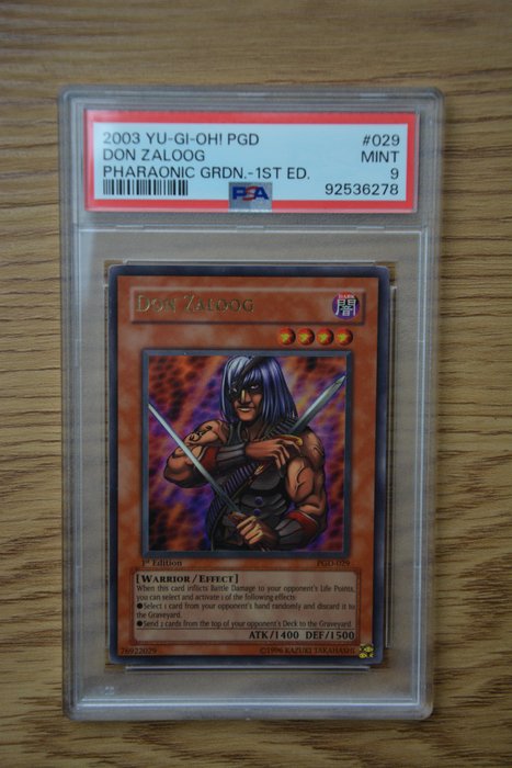 Konami - 1 Graded card - Pharaonic Guardian - Yu-Gi-Oh! Don Zaloog #029 PGD 1st Edition 2003 PSA 9 - PSA 9