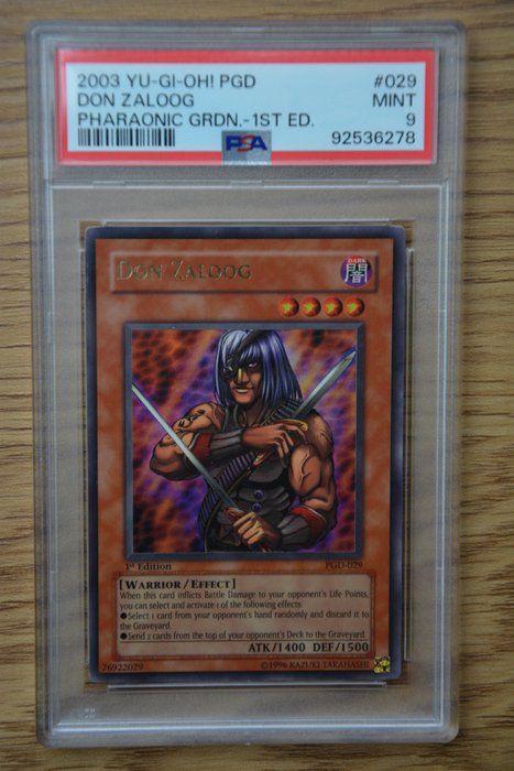 Konami - 1 Graded card - Pharaonic Guardian - Yu-Gi-Oh! Don Zaloog #029 PGD 1st Edition 2003 PSA 9 - PSA 9