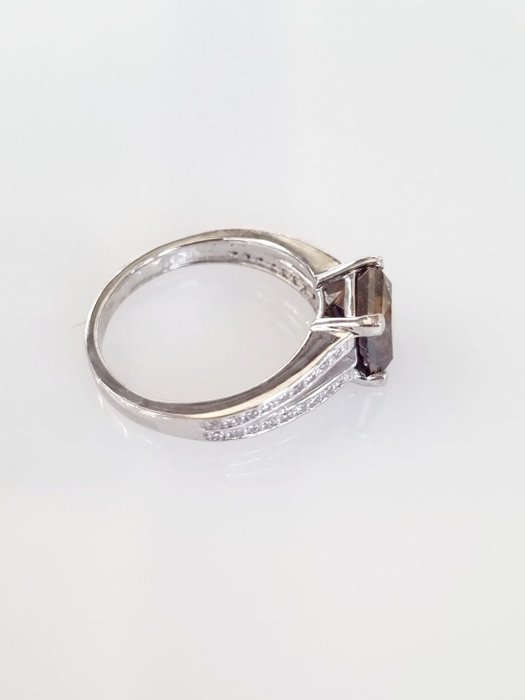 Cocktailring - 14 karat Hvidguld -  2.55ct. tw. Diamant (Natur)