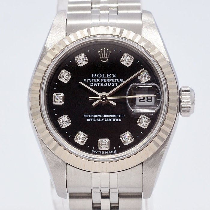 Rolex - Oyster Perpetual Datejust Ladies Diamonds - Ref. 79174G - Kvinder - 2000-2010