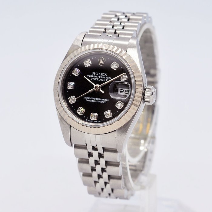 Rolex - Oyster Perpetual Datejust Ladies Diamonds - Ref. 79174G - Kvinder - 2000-2010