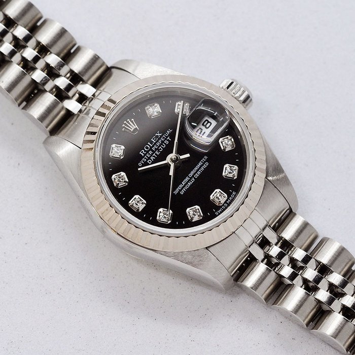 Rolex - Oyster Perpetual Datejust Ladies Diamonds - Ref. 79174G - Kvinder - 2000-2010