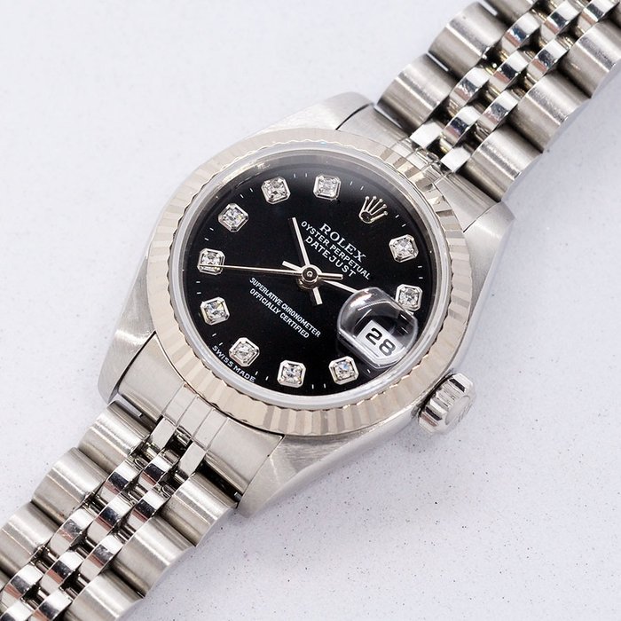 Rolex - Oyster Perpetual Datejust Ladies Diamonds - Ref. 79174G - Kvinder - 2000-2010