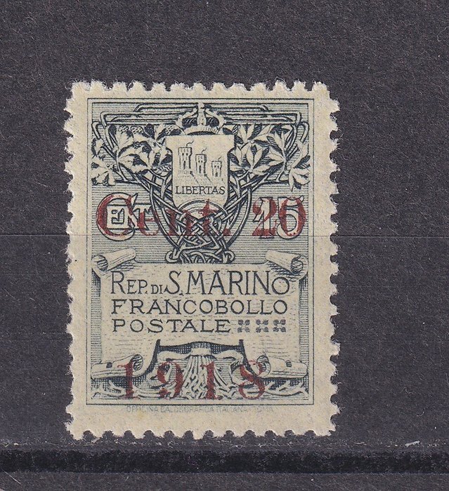 San Marino 1917/1942 - Parti af 6 serier både luftpost og almindelig + nummer 53. Både MNH og med Linguella. Ser du - Sassone Serie 13; N.53; Serie 14; Serie15; Sassone Serie 501, 502, 503