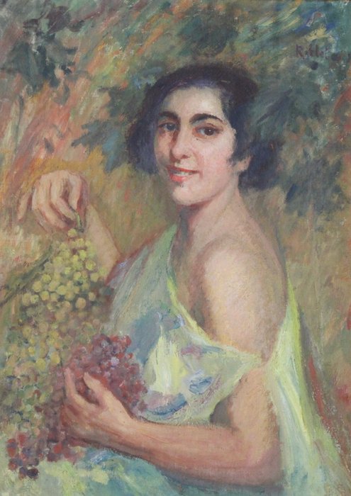 Fernand Riblet (1873-1944) - Ritratto femminile