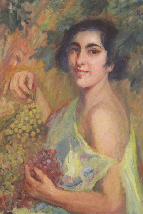 Fernand Riblet (1873-1944) - Ritratto femminile