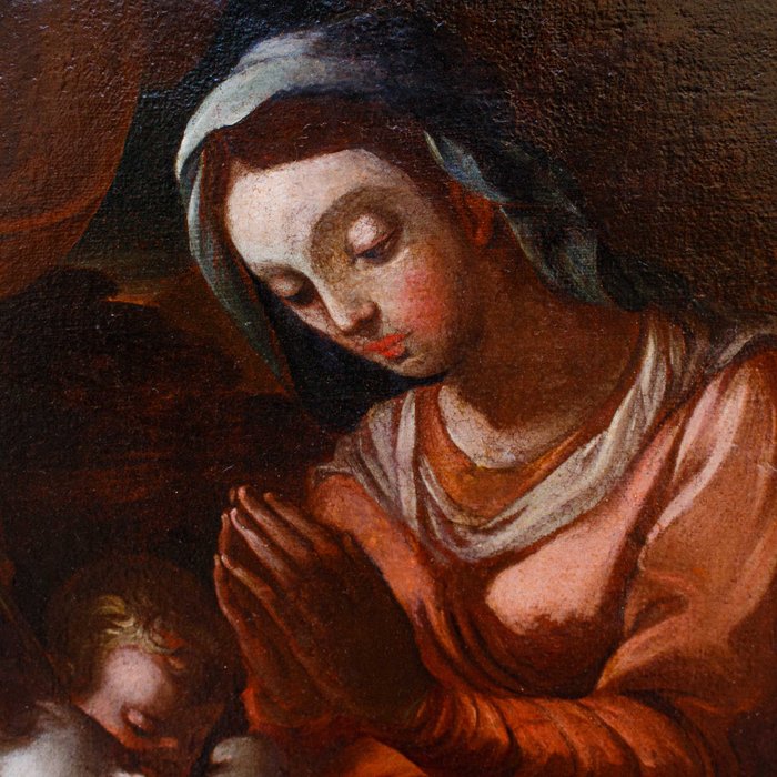 Italiensk skole (XVII) - Madonna con Bambino