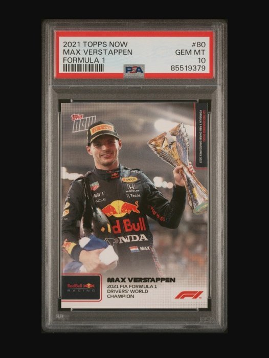 2022 - Topps - Now F1 - Max Verstappen - #50 Historic Victory - 1 Graded card - PSA 9