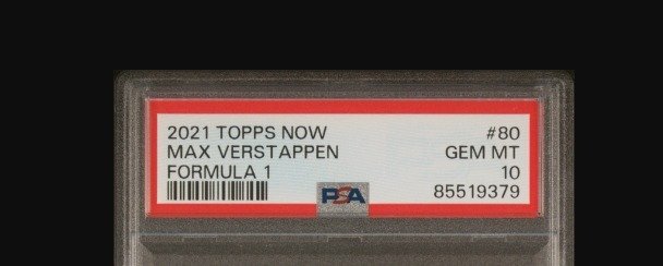 2022 - Topps - Now F1 - Max Verstappen - #50 Historic Victory - 1 Graded card - PSA 9