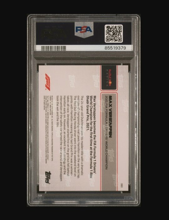 2022 - Topps - Now F1 - Max Verstappen - #50 Historic Victory - 1 Graded card - PSA 9