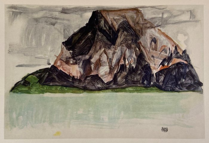 Egon Schiele (1890-1918), (after) - Der Mittagskogel bei Villach