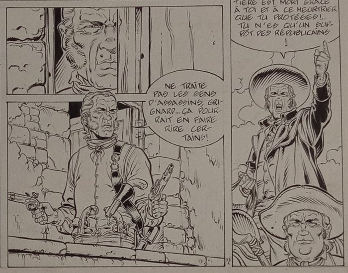 Swolfs, Yves - 1 Original page - Dampierre T1 - L'Aube noire - 1988