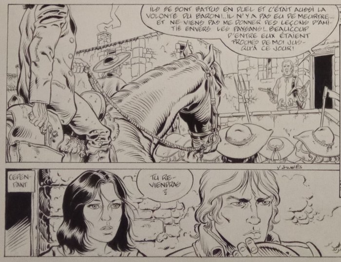 Swolfs, Yves - 1 Original page - Dampierre T1 - L'Aube noire - 1988