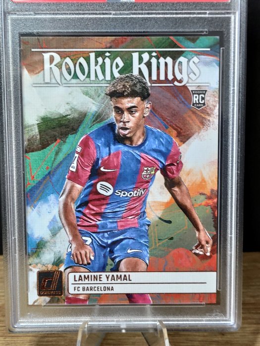 2023/24 Panini Donruss Fifa Lamine Yamal Rookie Kings PSA 10 Graded card