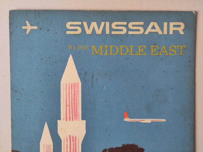 Fritz Bühler - Swissair to MIDDLE EAST - 1950‹erne