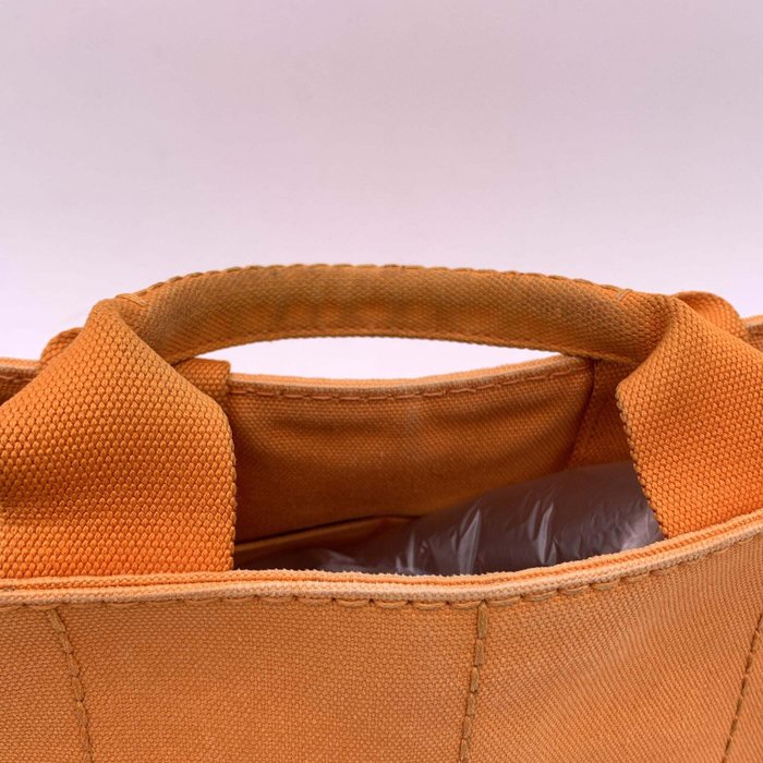 Prada - Orange Canvas Canapa Logo Small Handbag BN2439 - Mulepose