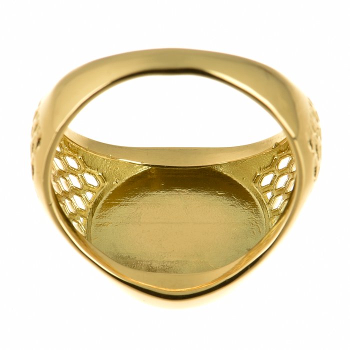 Amulet ring - 18 kraat Gulguld