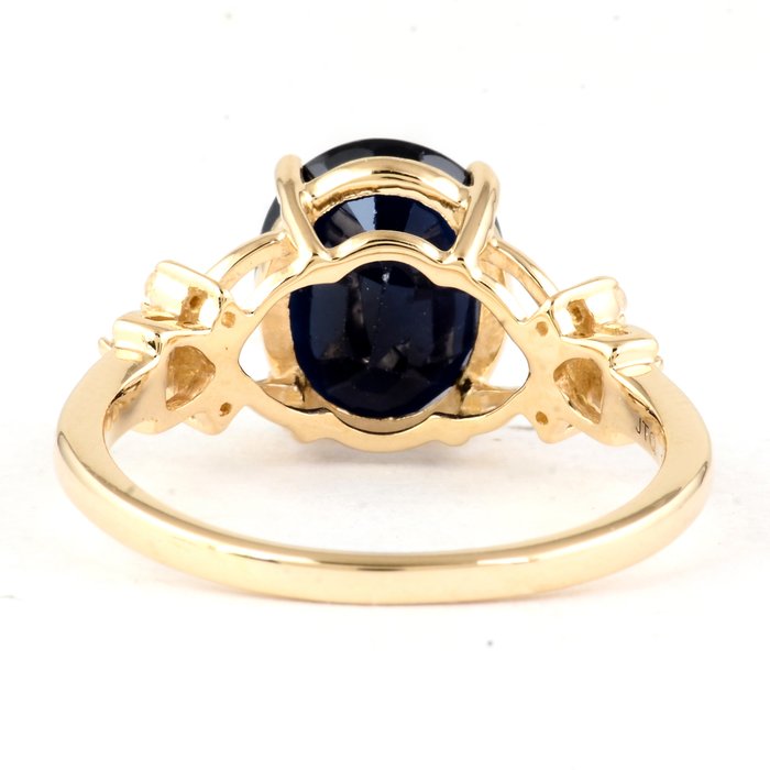 Ingen mindstepris - Ring - 14 karat Gulguld -  3.70ct. tw. Safir - Safir