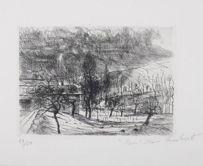 Paulette Humbert (1904-1994) - Paysage - Hand-signed