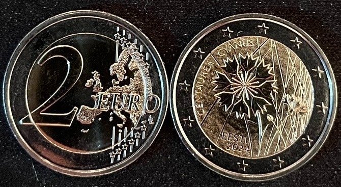 Estland 2 Euro 2024 "Korenbloem" (25 stuks) in rol  (Ingen mindstepris)