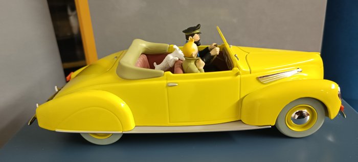 Ensemble de 2 auto 1/24+1/43 - la decapotable de haddock - Tintin