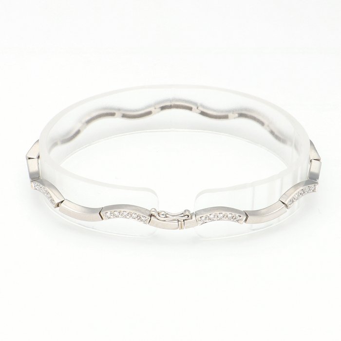 Armbånd - 18 kraat Hvidguld -  0.22ct. tw. Diamant (Natur)