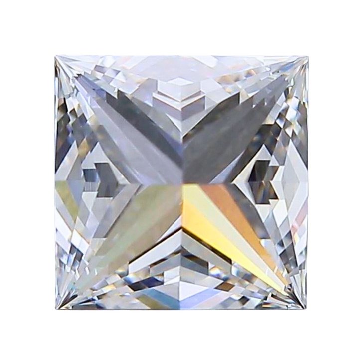 Ingen mindstepris - 1 pcs Diamant  (Natur)  - 1.01 ct - Kvadrat - G - VVS2 - International Gemological Institute (IGI) - Ideel skåret diamant