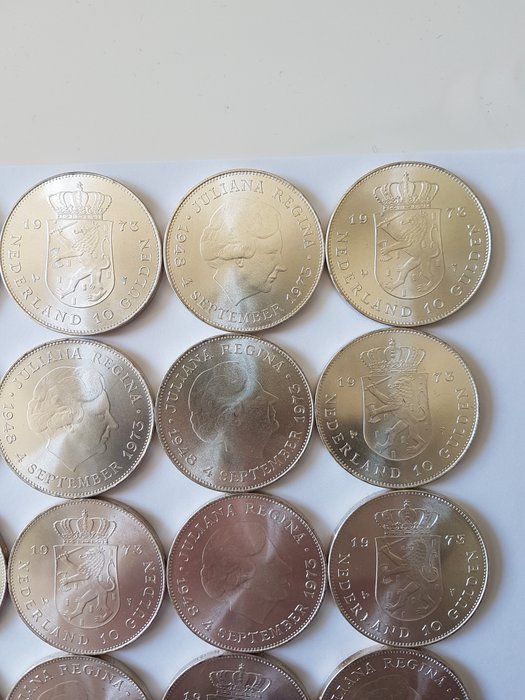 Holland. 10 Gulden Lot van 20 tientjes