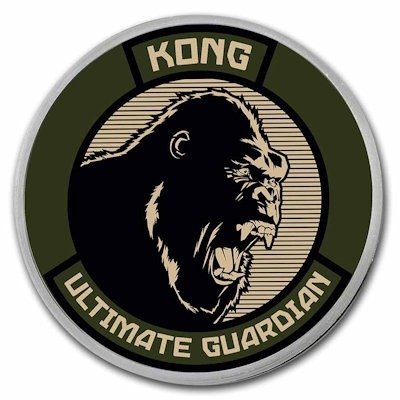 Niue. 2 Dollars 2021 Godzilla vs. Kong: King Kong - Colorized, 1 Oz (.999) Blister  (Ingen mindstepris)