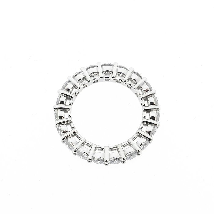 Ring - 18 kraat Hvidguld -  3.42ct. tw. Diamant (Laboratoriedyrket)