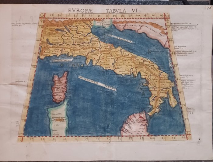 Italien - Europa/Italien; Ruscelli / Tolomeo - Europae Tabula VI - 1561-1580