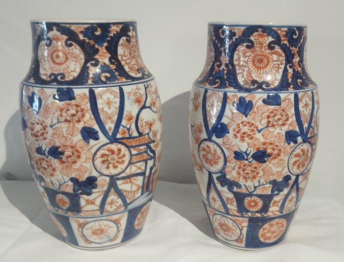 Vase - Porcelæn - Japan - Meiji-perioden (1868-1912) - Imari