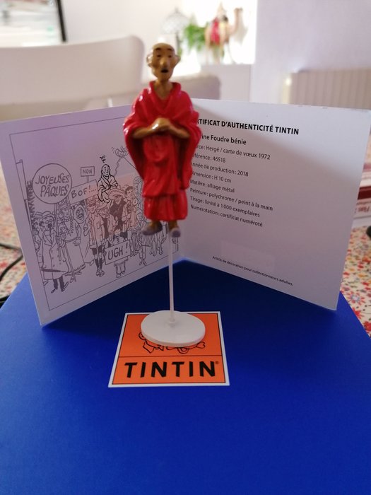 Tintin - Statuette Moulinsart 46518 - Foudre bénie - Tintin au Tibet - 1 tintin blyfigur - 2019