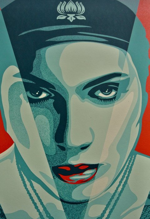 Shepard Fairey (OBEY) (1970) - Justice Woman (Red) + We the People Bonus