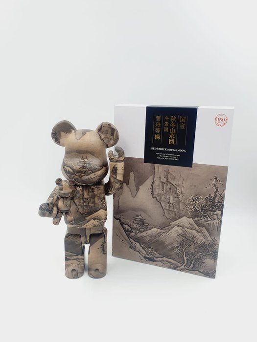 Medicom toy - Be@rbrick Tokyo National Museum Sesshu National Treasure (Winter Landscape) 100%  400%Bearbrick2023