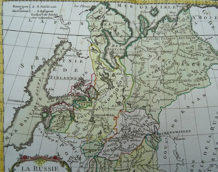 Europa - Rusland, de baltiske lande, Ukraine, Hviderusland, Kazachstan, Usbekistan, Japan, Korea...; L. C. Desnos / M. Brion - La Russie Européenne / Grande Tartarie et Isles du Japon - 1761-1780