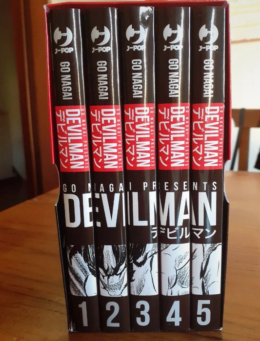 Devilman go nagai nn. 1/5 - serie completa con cofanetto - 5 Comic