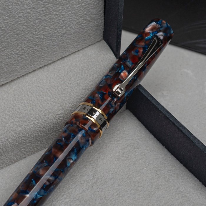 Leonardo "La piccolina" - Ball point marrone blu - Pen