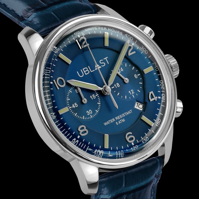 Ublast - Elegant Chronograph - REF. UBELCH40BU - Mænd - Ny