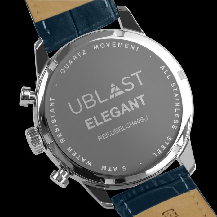 Ublast - Elegant Chronograph - REF. UBELCH40BU - Mænd - Ny