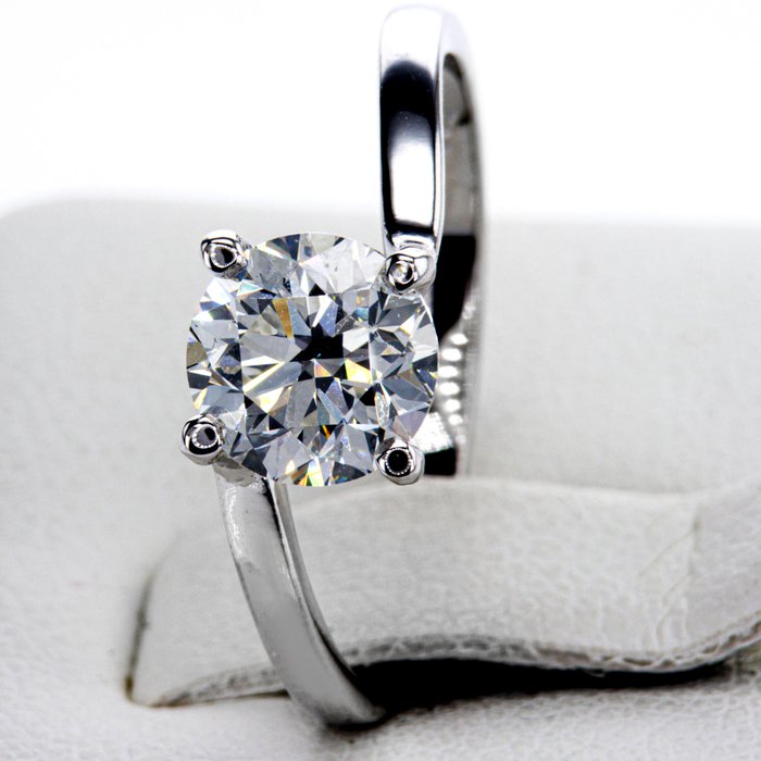 Ingen mindstepris - Forlovelsesring - 14 karat Hvidguld -  1.46ct. tw. Diamant (Natur)