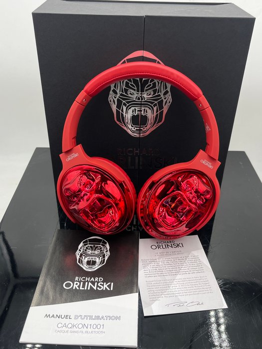 Richard Orlinski (1966) - Headphones Kong  (red)