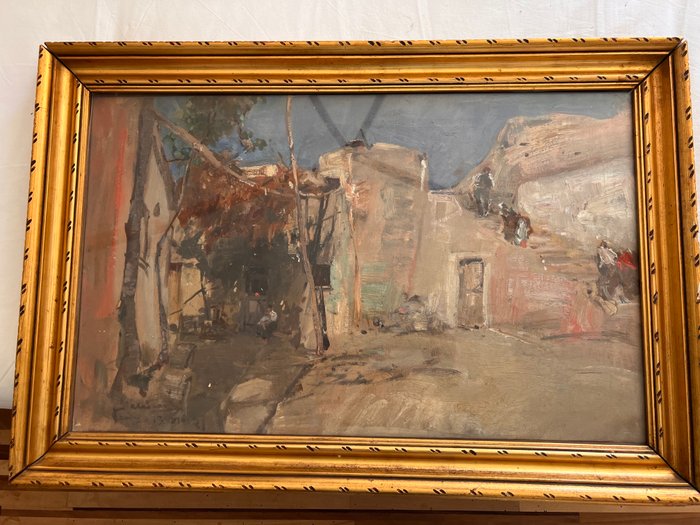 Giuseppe Casciaro (1863-1941) - Case a Villanova (Napoli)