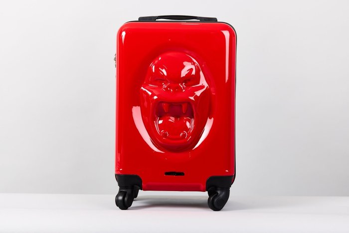 Richard Orlinski (1966) - Valise cabine (rouge)