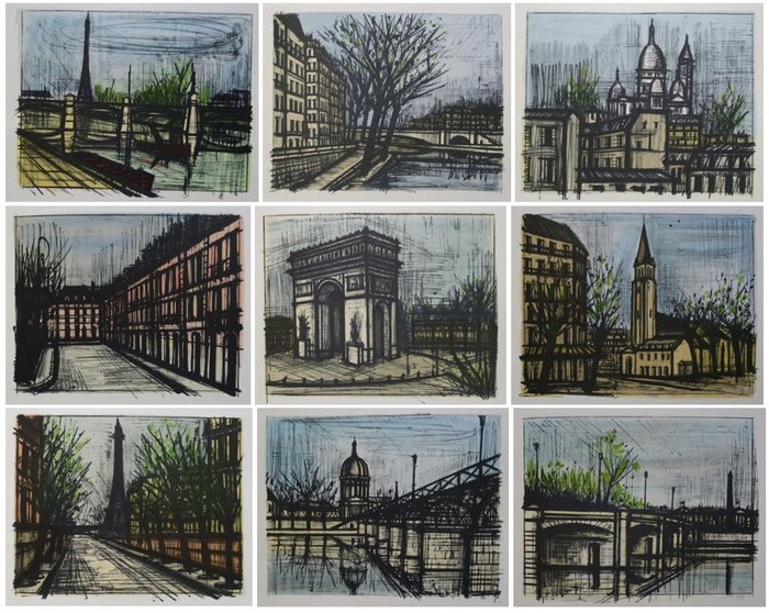 Bernard Buffet - Paris (10 lithographies)