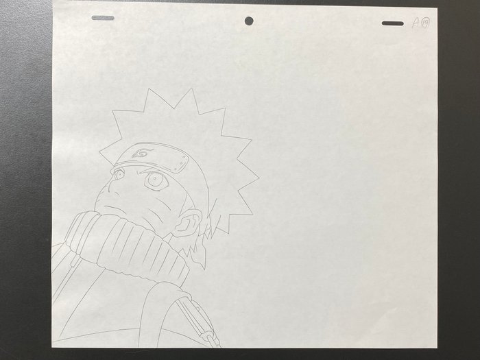 Naruto (2002-2007) - 1 Original animationstegning af Naruto - top!