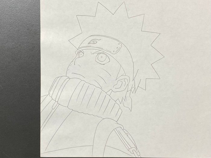 Naruto (2002-2007) - 1 Original animationstegning af Naruto - top!